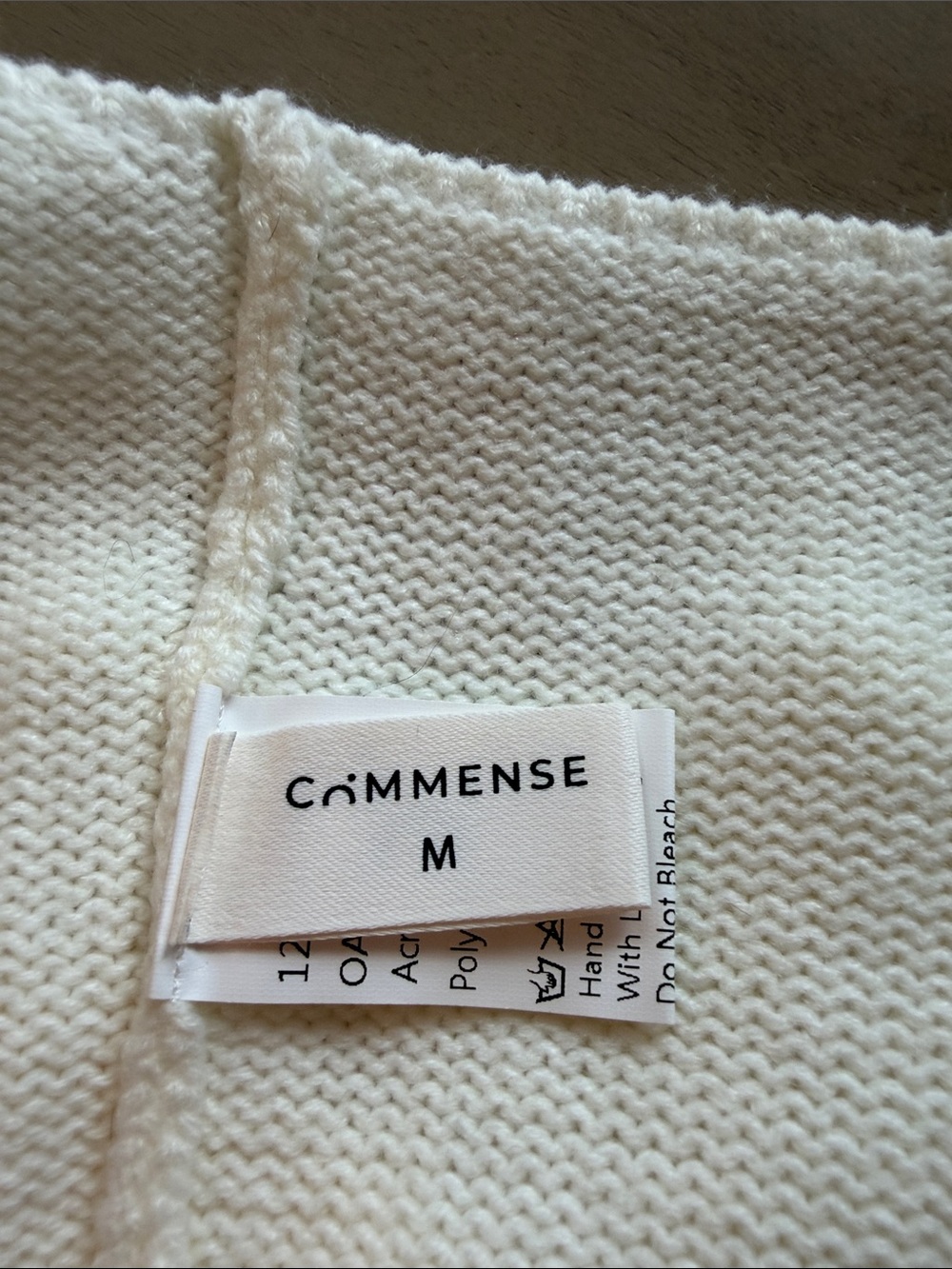 Commense Cream Knit Tie-Front Tank - Picture 2 of 3